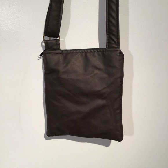 Zipster Vegan Leather Cross-Body Purse - Picture 4 of 11